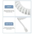 thumbnail image 5 of HERFIER 2pcs Telephone Cords Phone Cords Handset Cords Coiled Telephone Handset Cord 9.04x0.59x0.59in, 5 of 8