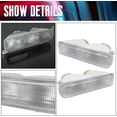 thumbnail image 5 of KOJEM Corner Lights+Signal Lights for 1997-2001 1998 1999 2000 Jeep Cherokee XJ Chassis Only Clear Corner Lights & Bumper Signal Lights 4Pcs, 5 of 9