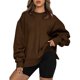 thumbnail image 1 of ICHUANYI Clearance Women Casual Full Sleeve Round Neck Tops Loose Blouse Print Graphic Sweatshirt(Coffee, XXL) ICHUANYI WER2023081514429, 1 of 9