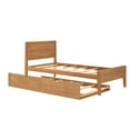 thumbnail image 3 of Max & Lily Twin Bed with Trundle, Classic Solid Wood Platform Bed with Panel Headboard, 3 of 10