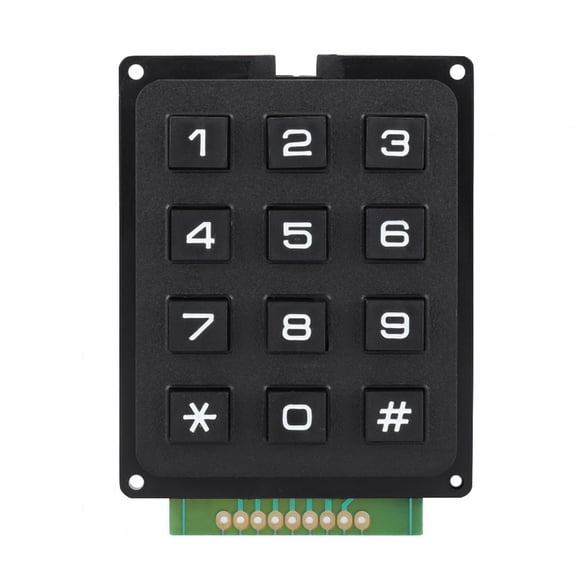 Teclado Ligero De 0-9 Números 3x4 Módulo De Teclado 12 Botones ABS Otros