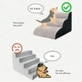 thumbnail image 3 of Dog Stairs for Small Dogs, Non Slip Stable Pet Stair, Multiple Stages  Shaped, Dog Ramp for Small Dogs to Get on Bed Couch, Extra Wide Deep Dog Steps, 2 Step or 3 Step 2 Size, 3 of 8