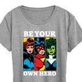 thumbnail image 3 of Marvel - Be Your Own Hero - Women's Short Sleeve Graphic T-Shirt, 3 of 5