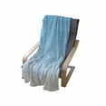 thumbnail image 4 of Abstract Soft Flannel Fleece Throw Blanket, Stars Splashing down Open Sky Vibrant Celestial Rays Beams Design, Cozy Plush for Indoor and Outdoor Use, 60" x 80", Sky Blue White, by Ambesonne, 4 of 6