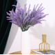 thumbnail image 4 of Nvzi 6 flores artificiales de lavanda de plástico, flores falsas, flores artificiales para decoración de bodas, 4 of 5
