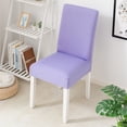 thumbnail image 3 of Dining Room Chair Covers Set of 4, Stretch Solid Color Chair Slipcovers Removable Chair Protector Cover for Hotel, Ceremony, 3 of 5