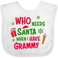 thumbnail image 3 of Inktastic Who Needs Santa when I Have Grammy Boys or Girls Baby Bib, 3 of 4