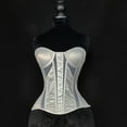 thumbnail image 2 of TOOYOU Women Corset Top Steel Mesh Corset Wedding Dress Base Back Tie Corset, 2 of 7