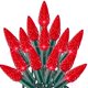 thumbnail image 1 of Guirnalda de luces navideñas TW SHINE C6 200 LED, 20 m, para exteriores, color rojo, 1 of 6