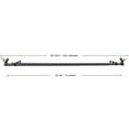 thumbnail image 2 of MERIVILLE 1-Inch Diameter Telescoping Double Window Curtain Rod, Renaissance Gold Bird Finials, 28"-48", Black Rod, 2 of 5