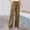 Brown, variant on Sakmal Work Pants Women Pleated Casual Cotton Linen Straight Leg Full Length High Waisted Green Plain Pants with Pockets