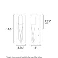 thumbnail image 4 of E31240-20PC ET2 Lighting Quartz-6W 1 LED Wall Sconce-4.75 Inches wide by 14.5 inches high-Polished Chrome Finish, 4 of 5