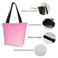 thumbnail image 4 of Bingfone Breast Cancer Pink Ribbons Awareness Women Shoulder Tote Bags Casual Bag Ladies Shopping Handbag, 4 of 7