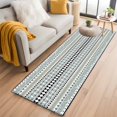 thumbnail image 2 of Ethnic Tribe Boho Runner Rug 2x6 Washable Kitchen Rug Non-Slip Lightweight Thin Soft Low Pile Bathroom Runner Geometric Diamonds Dots Modern Carpet for Hallway Laundry Room Bedroom Entryway, 2 of 9