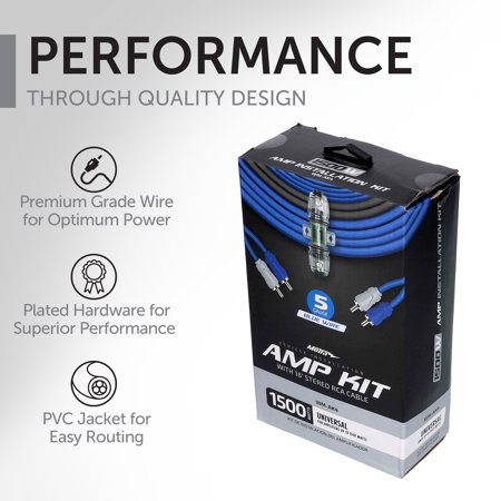 METRA WM-AK4 AMPLIFIER WIRING INSTALLATION KIT FOR CARS – 1500 WATT CAPACITY