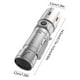 thumbnail image 2 of Linterna pequeña portátil | LED láser blanco | Zoom telescópico | 3 modos alto-bajo-estroboscópico | Clip para bolígrafo | Recargable 1800mAh | Resistente al agua IP65 | Aleación de aluminio | 120, 2 of 5