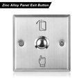 thumbnail image 1 of Stainless Steel Exit Button Push Switch for Door Access Control Home Security Protection, 1 of 8