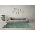 thumbnail image 3 of Ahgly Company Indoor Square Abstract Light Blue Modern Area Rugs, 8' Square, 3 of 4