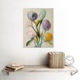 thumbnail image 2 of Modern Elegant Pastel Floral Bouquet Abstract Flowers Unframed Wall Art Print Poster Home Decor Premium, 2 of 4