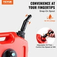 thumbnail image 2 of VEVOR Bidon d'Essence, 2,64 Gallons/10L, Réservoir de Carburant avec Bec Verseur et Support Verrouillable, Fonction Arrêt Automatique et Débit Réglable, pour Moto SUV ATV UTV, 2 of 9
