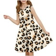thumbnail image 1 of RXIRUCGD 2025 Vêtements d'Été pour Enfants Filles Robe Sans Manches Extensible Ligne A Robe de Récital Scolaire Patineuse Manches Courtes Col Rond, 1 of 5