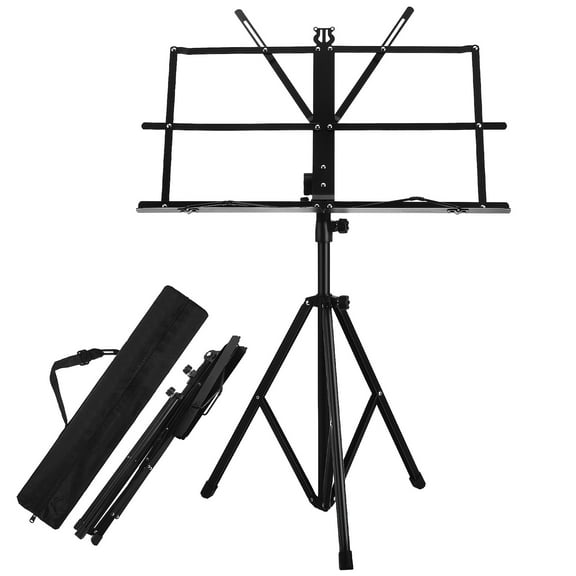 WHAMVOX Folding Music Stand Portable Music Stand Foldable Music Stand Heavy Duty Foldable Sheet Music Stands For Sheet Music