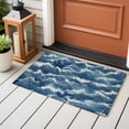 thumbnail image 5 of Ocean Waves Large Area Rugs for Bedroom Living Room, Soft Non Slip Carpet Bedside Rug, Summer Beach Coastal Nautical Burlap Rectangular Floor Cover Kitchen Accent Rug 2'x3' for Dining Room/Office, 5 of 9