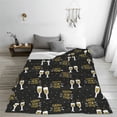 thumbnail image 5 of Salouo Happy New Year Print Bed Blankets,Flannel Blanket Comfortable Air Conditioning Blanket Lightweight Blanket for Sofa Bed Travel & Couch -40"x30", 5 of 8