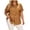 Gold, variant on Diufon Plus Size Shirts for Women Striped Collared Short Sleeve Button Down Summer Tees Dressy Casual Tops