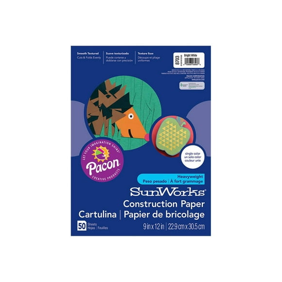 SunWorks - Paper - - 50 sheets - bright white - ground wood