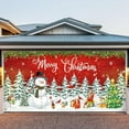 thumbnail image 6 of Hometravel Christmas Garage Door Decor, Merry Christmas Printed Hanging Cloth, Festive Outdoor Garage Banner for Seasonal Display and Holiday Atmosphere, 6 of 6