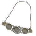 thumbnail image 4 of Collar con colgante de turquesa azul redondo estilo bohemio vintage para mujer de Farfi, 4 of 5