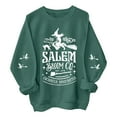 thumbnail image 2 of Breezora Chandail pour Femmes à Épaules Tombantes, Doublé en Molleton Douillet, Manches Longues, Coupe Décontractée, Col Rond, Essentiel, Mode Automne Hiver, Taille TG, Vert, 2 of 5