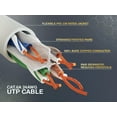 thumbnail image 3 of Cable Leader 7ft Cat6a UTP 10G Ethernet Network Patch Cable Snagless 24AWG Bare Copper, White, 3 of 5