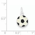 thumbnail image 2 of Beautiful Sterling Silver Enameled Soccer Ball Charm, 2 of 2