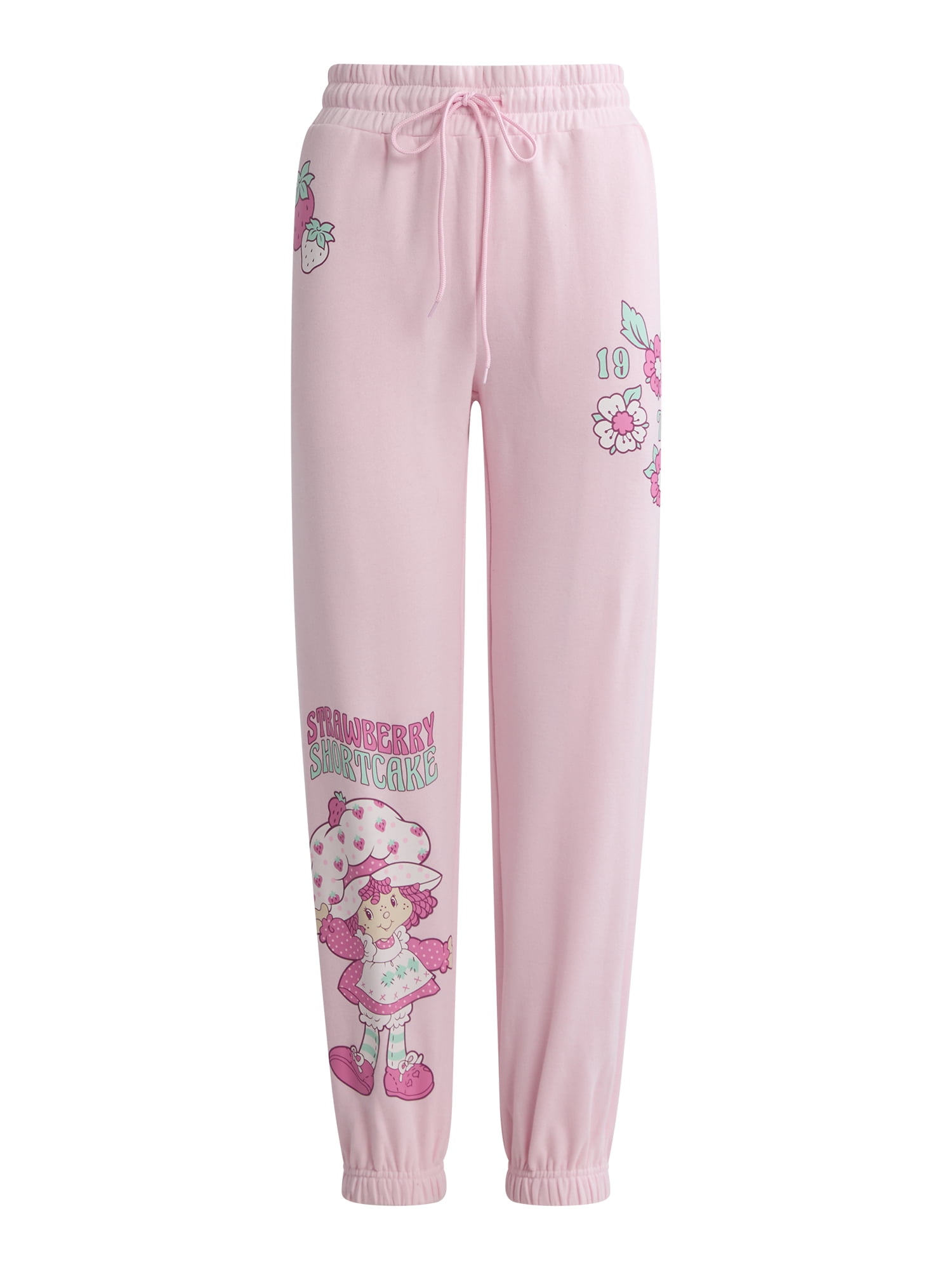 Strawberry Shortcake Women’s Graphic Jogger Pants, 29" Inseam, Sizes XXS-XXL