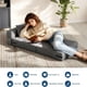 thumbnail image 4 of 4 - in - 1 convertible sofa cama y sleeper chair: 73 - pulgada convertible loveseat con pillows in gris oscuro, 4 of 7