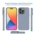 thumbnail image 3 of EBIZCITY iPhone 14 Pro Case, Ultra Slim Soft Premium Liquid Silicone [Military Grade Drop Protection] Full-Body Protective Bumper Phone Case for iPhone 14 Pro 6.1"(2022)- Gray, 3 of 9