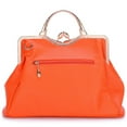 LUOBANIU, Women's Evening Clutches Handbag, Floral Rose Design, Orange — free download