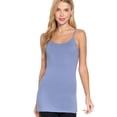 thumbnail image 2 of PacificPlex Womens Stretch Cotton Camisole Tank Top Junior & JR Plus Size (2X, Arctic-Blue), 2 of 2