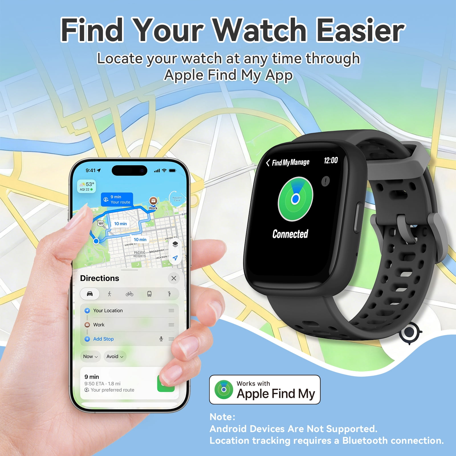 2026 Cillso Smart Watch for Kids with Find My, 1.83" HD Touch Screen, BLE5.3, IP68 Waterproof, Multiple Sports Modes, Activity Tracker Pedometer,Ideal thoughtful Gift