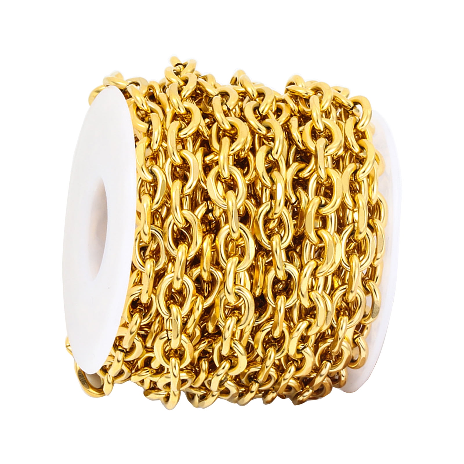 Professional Stainless Steel Chain for Jewelry Making Rolo Chain Bulk for Necklaces and Bracelets Jewelry Kits