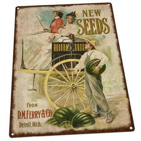 Vintage Seed Signs Watermelon Seeds Vintage Advertisement 9