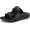 Black, variant on Women's Hope Rx Recovery Slide Sandal Parchment Metallic Knit/Suede 9M