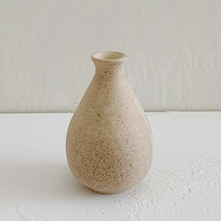 HINTRMENT 3Pcs Wooden Vase for Flowers Beige Vintage Style Indoor Decoration 8*4.5in