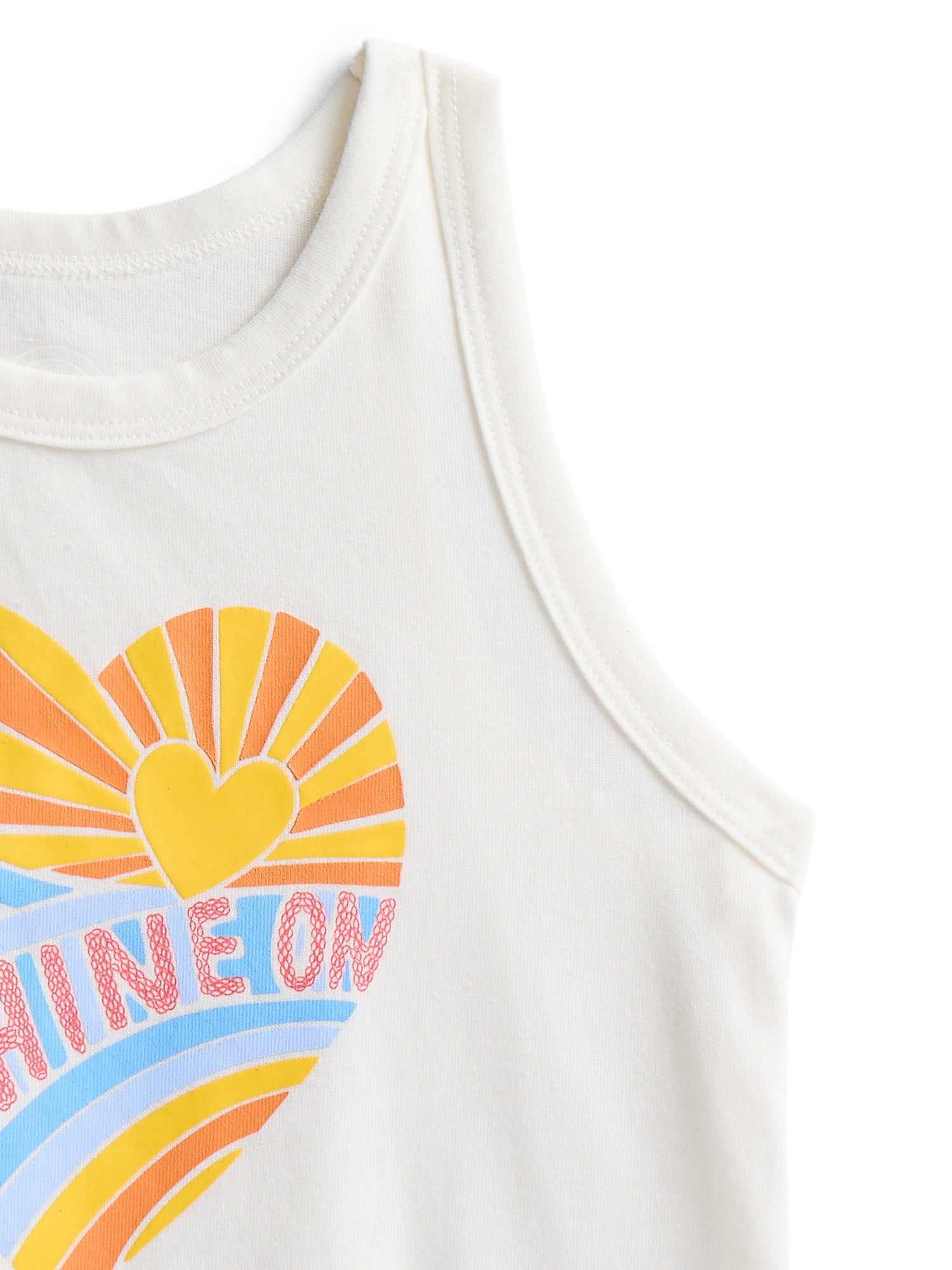 Wonder Nation Girls Graphic Tank Top, Sizes 4-18 & Plus