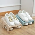 thumbnail image 3 of Manunclaims 2-Tier Shoe Storage Wear Resistance Rack, Khaki, 3 of 8