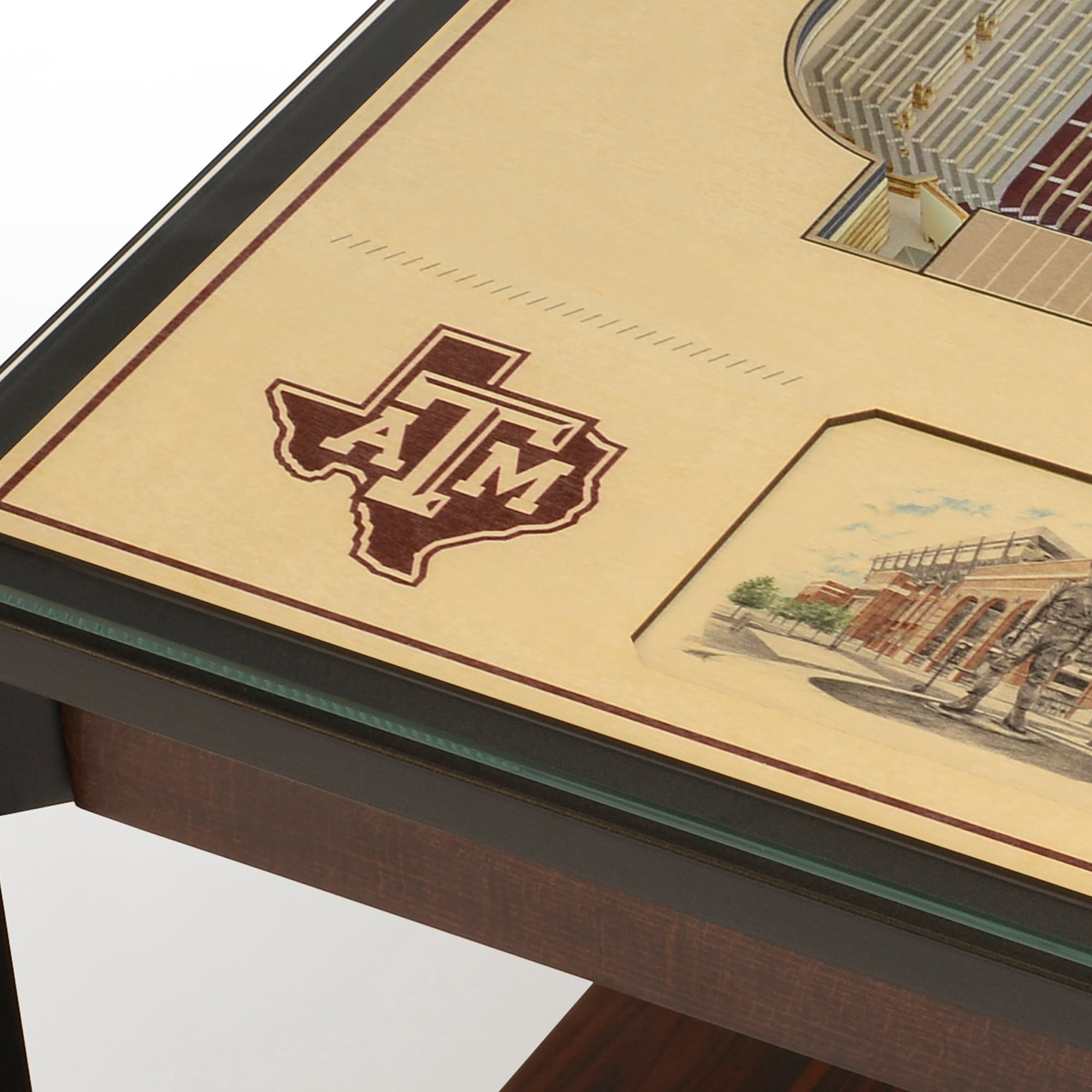 IDNA Texas A&M Aggies 25-Layer StadiumView Lighted End Table