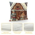 thumbnail image 4 of COMIO  Christmas Pillow Covers Vintage Gingerbread Red Throw Pillow Covers Christmas Xmas Winter Pillowcase Home Decor Living Room House Decorative Cushion Case for Sofa Couch, 4 of 5