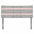 thumbnail image 3 of Abstract Headboard, Abstract Pattern with Short Lines Chalkboard Geometric Simple Retro Art Print, Upholstered Decorative Metal Bed Headboard with Memory Foam, Full Size, Black Pink, by Ambesonne, 3 of 4